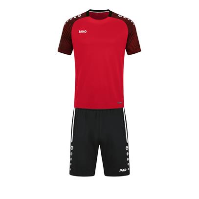 Jako Set Training Kort Performance 2022 - Rood - Zwart