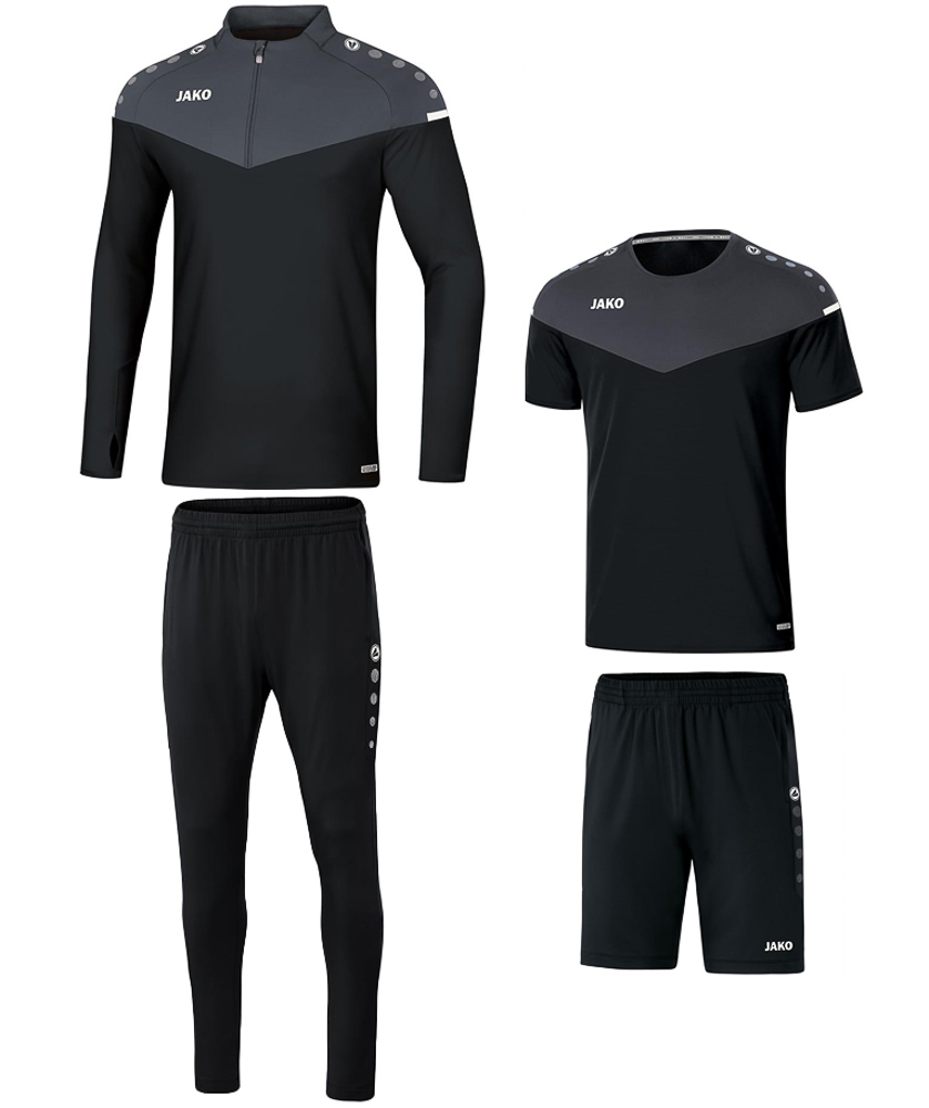 Jako Trainingsset Champ 2.0 - Zwart - Antraciet - Intersport Theo Tol