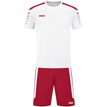 JAKO Wedstrijdtenue Power - Wit/Rood