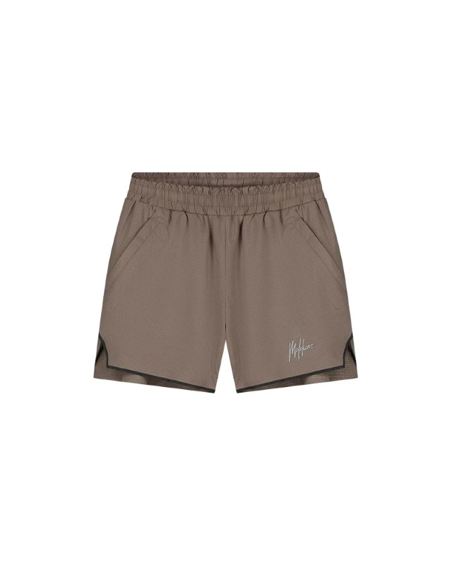 Malelions Sport Active Shorts Taupe ms2-aw24-31-336