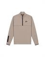 Malelions Sport Counter Half Zip Taupe ms1-aw24-15-336