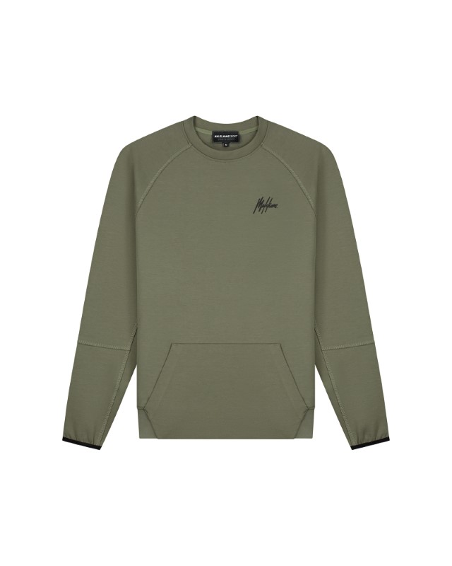 Malelions Sport Counter Sweater 2.0 D.green ms2-aw24-39-036