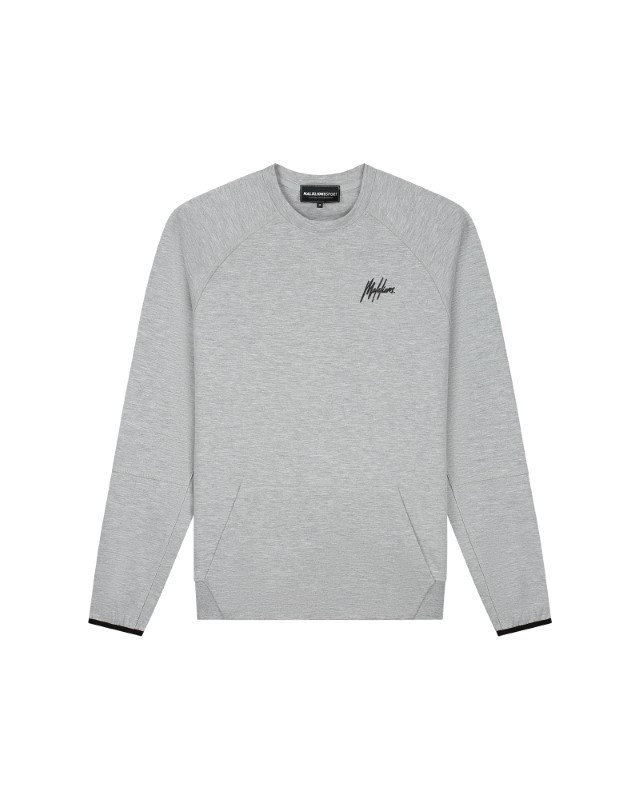 Malelions Sport Counter Sweater 2.0 Grey Mel ms2-aw24-39-902