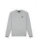 Malelions Sport Counter Sweater 2.0 Grey Mel ms2-aw24-39-902