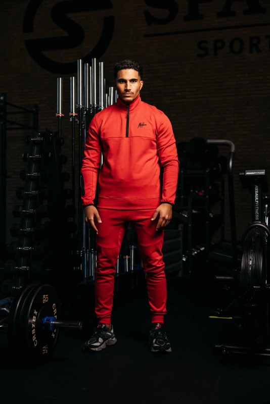 Malelions Sport Counter Trackpants Rood ms1-aw24-25-600