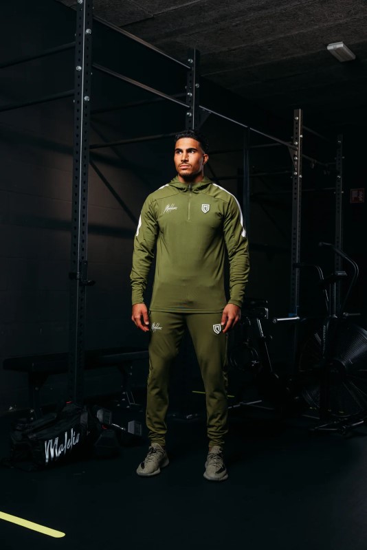 Malelions Sport Fielder Trackpants Army Green ms1-aw24-11-513