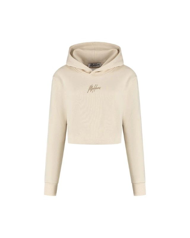 Malelions Women Avnue Crop Hoodie md2-aw24-03-120