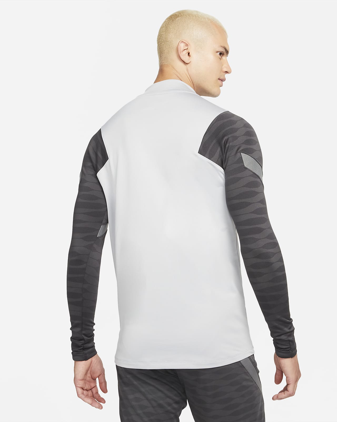 nike strike drill top black grey