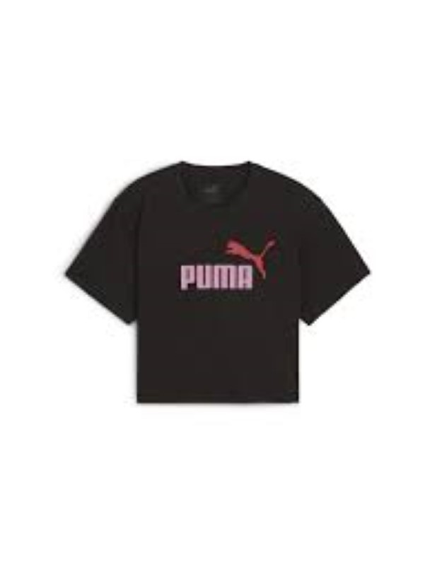 PUMA girls logo cropped tee 845346-61