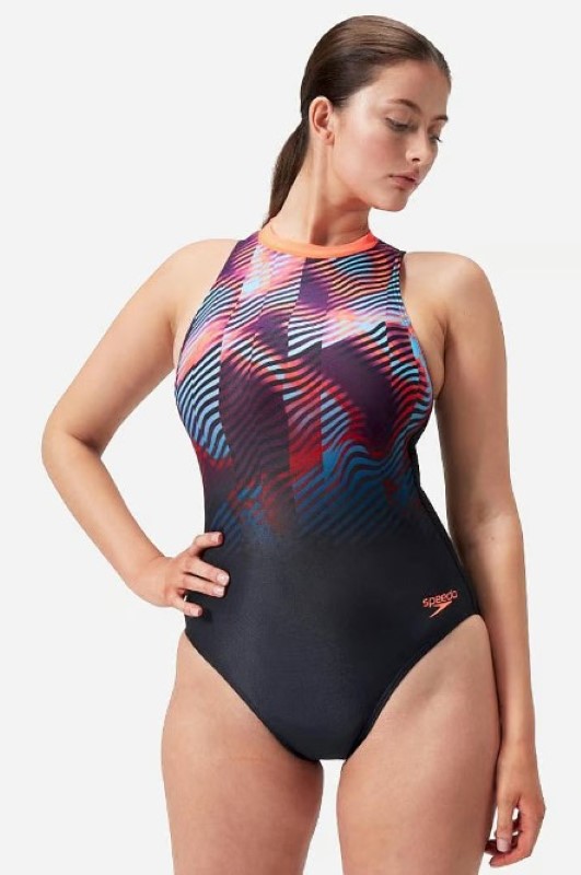 SPEEDO eco+ print hydrasuit bla/red 12445-17543