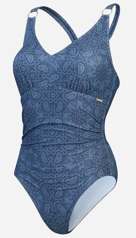 SPEEDO eco print v neck 1p blu/blu 004023-17555