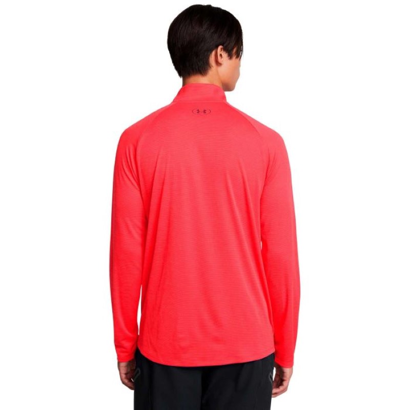 Under Armour ua tech textured 1/2 zip-red 1382797-713