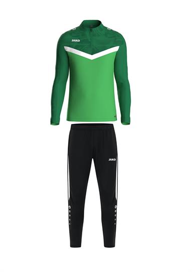 Ziptop Iconic + Trainingsbroek Power zachtgroen/sportgroen