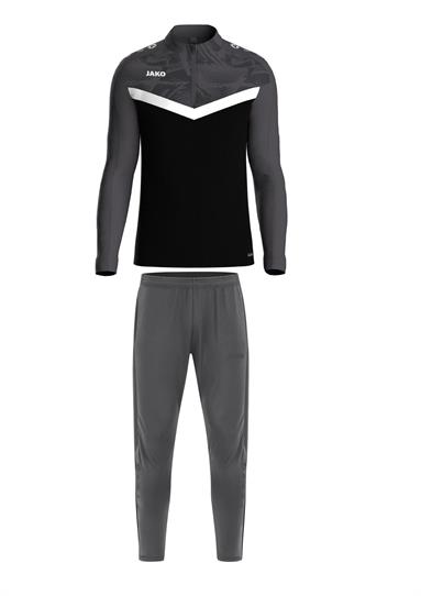 Ziptop Iconic + Trainingsbroek Power zwart/antraciet